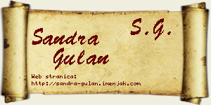 Sandra Gulan vizit kartica